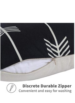 Y&D Set of 4 Pillowcases Decorative Geometric Square 18 x Inches Throw Pillow Covers - Modern Pattern Linen Cushion Case for Sofa Couch Bed Home Car Office Decor  - Image 4