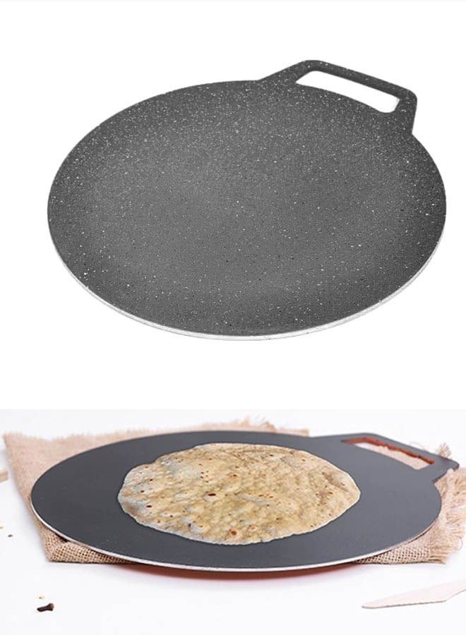 Flat bread baking crepe pan 45 cm with a stain-resistant and non-stick coating for easy cleaning. - Image 2