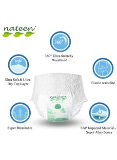 nateen Disposable Period Pants For Sanitary Protection 20 Count For Women Medium/large  - Image 2
