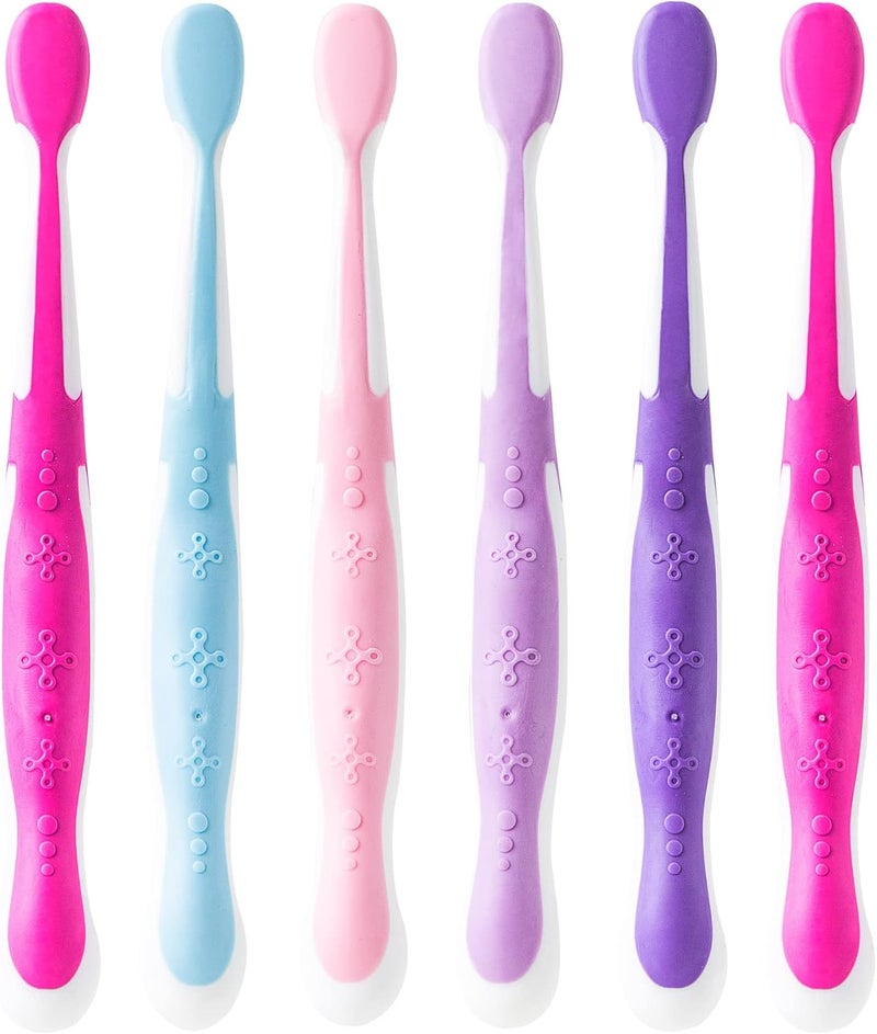 Brush Buddies 6 Pack Barbie Toothbrushes for Kids Childrens Toothbrushes Soft Bristle Toothbrushes for Kids - Image 3