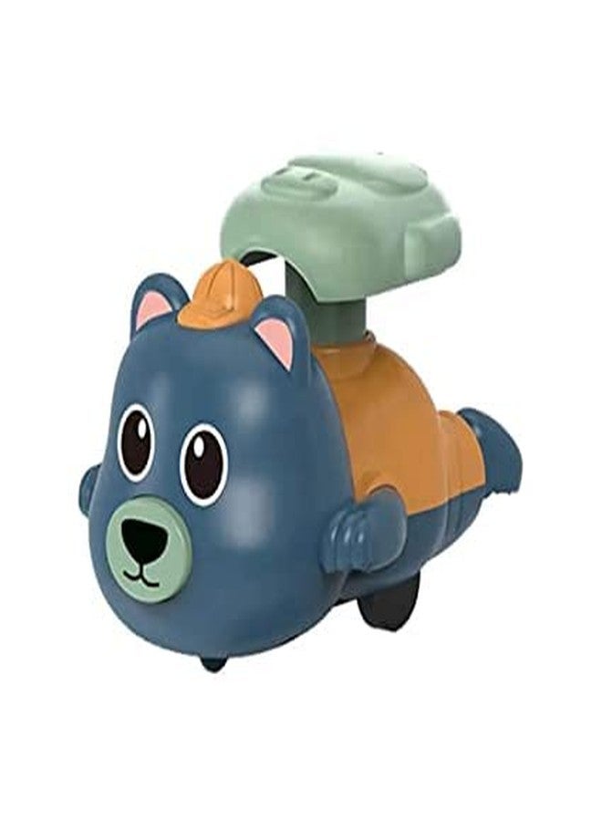 NGEL Press and Go Animal Vehicle Toy || Baby and Toddlers Bath Toy || Press & Go Crawling Toy for Kids (Multicolor) (Pack of 1) (Bear) - Image 1
