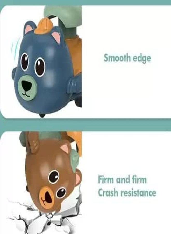 NGEL Press and Go Animal Vehicle Toy || Baby and Toddlers Bath Toy || Press & Go Crawling Toy for Kids (Multicolor) (Pack of 1) (Bear) - Image 4