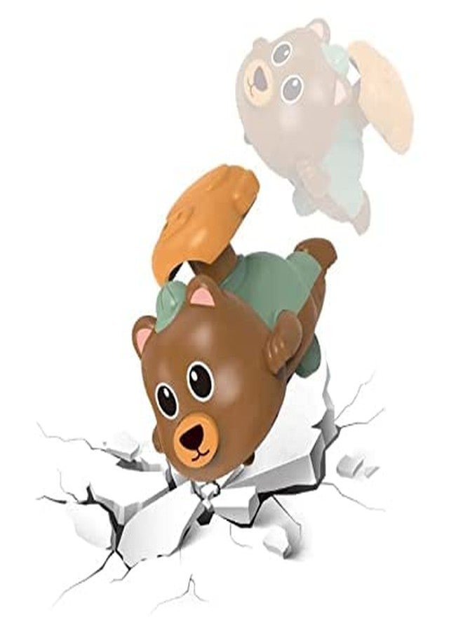 NGEL Press and Go Animal Vehicle Toy || Baby and Toddlers Bath Toy || Press & Go Crawling Toy for Kids (Multicolor) (Pack of 1) (Bear) - Image 5