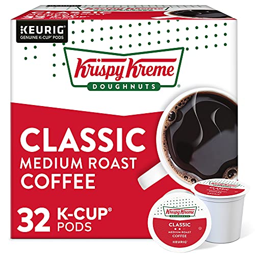 Krispy Kreme Classic SingleServe Keurig KCup Pods Medium Roast Coffee 32 Count - Image 1