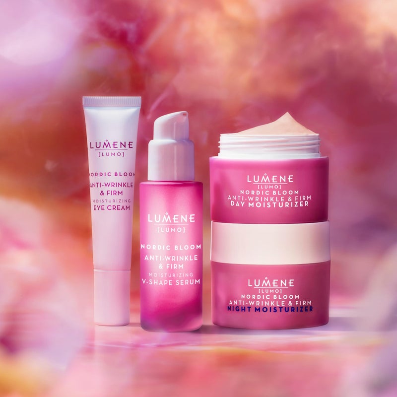 Lumene Nordic Bloom [Lumo] Anti-Wrinkle & Firm Day Moisturizer - Anti Aging Cream for Visibly Firm, Radiant & Smooth Skin - Formulated with Pre-Retinol Complex + Lingonberry Extract (1.7 oz) - Image 5