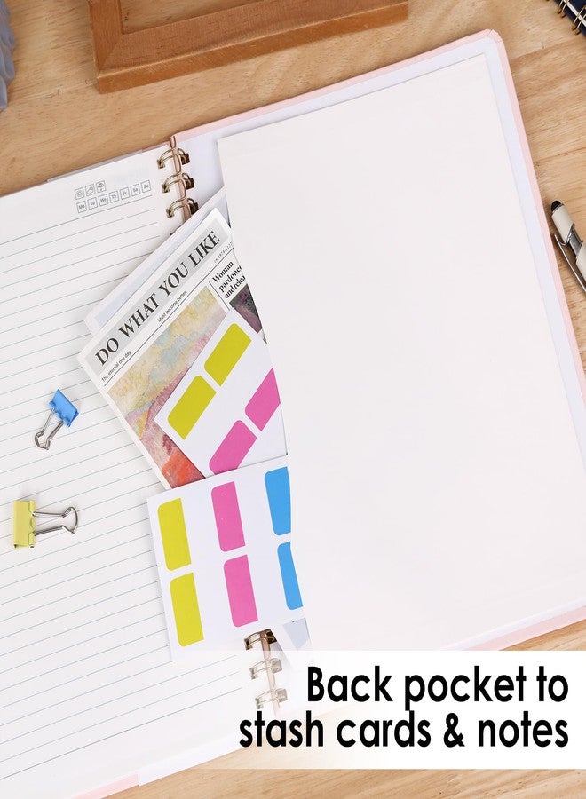 LABUK Spiral Notebook 8.5 x 11, A4 Large Notebooks for Women, College Ruled Hardcover Notebook for Work School Note Taking, 55 Sheets 110 Pages - Image 4