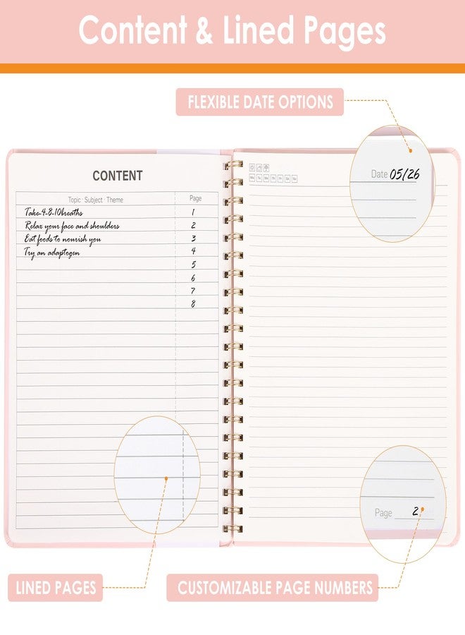 LABUK Spiral Notebook 8.5 x 11, A4 Large Notebooks for Women, College Ruled Hardcover Notebook for Work School Note Taking, 55 Sheets 110 Pages - Image 5