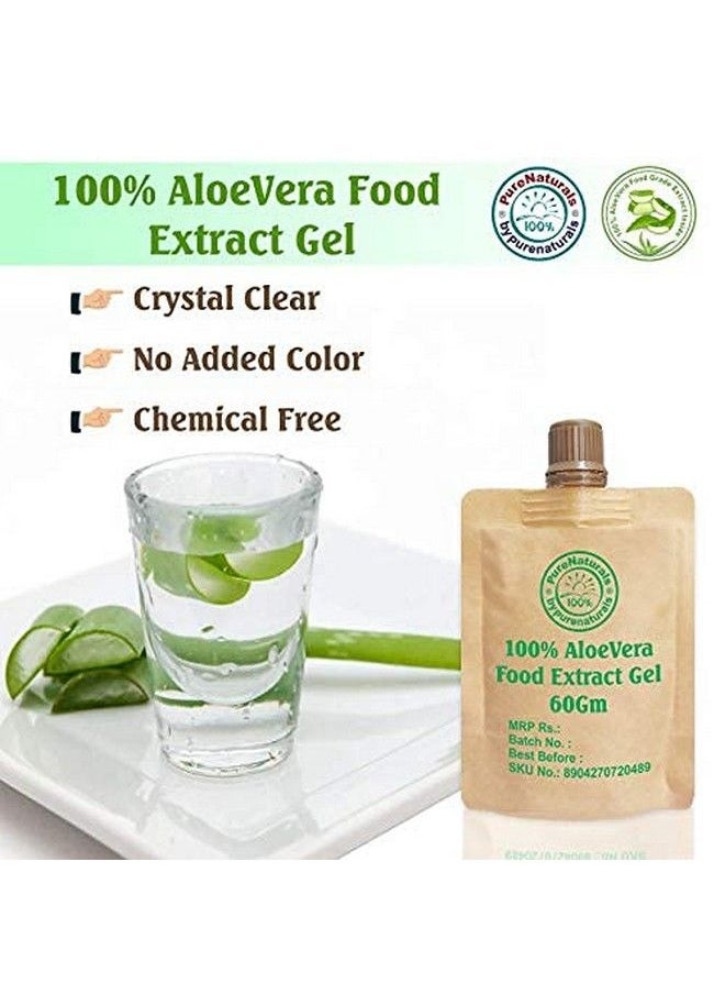 byPurenaturals - 100% Pure Natural Organic Aloevera Gel For Acne Skin And Hair Care 60Gm (Pack Of 3) - Image 1