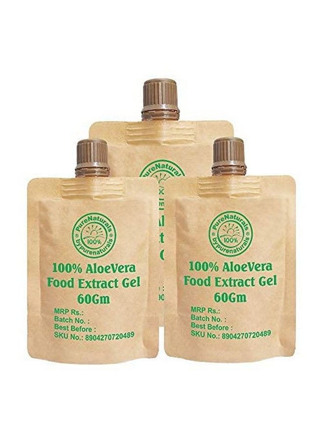 byPurenaturals - 100% Pure Natural Organic Aloevera Gel For Acne Skin And Hair Care 60Gm (Pack Of 3) - Image 1