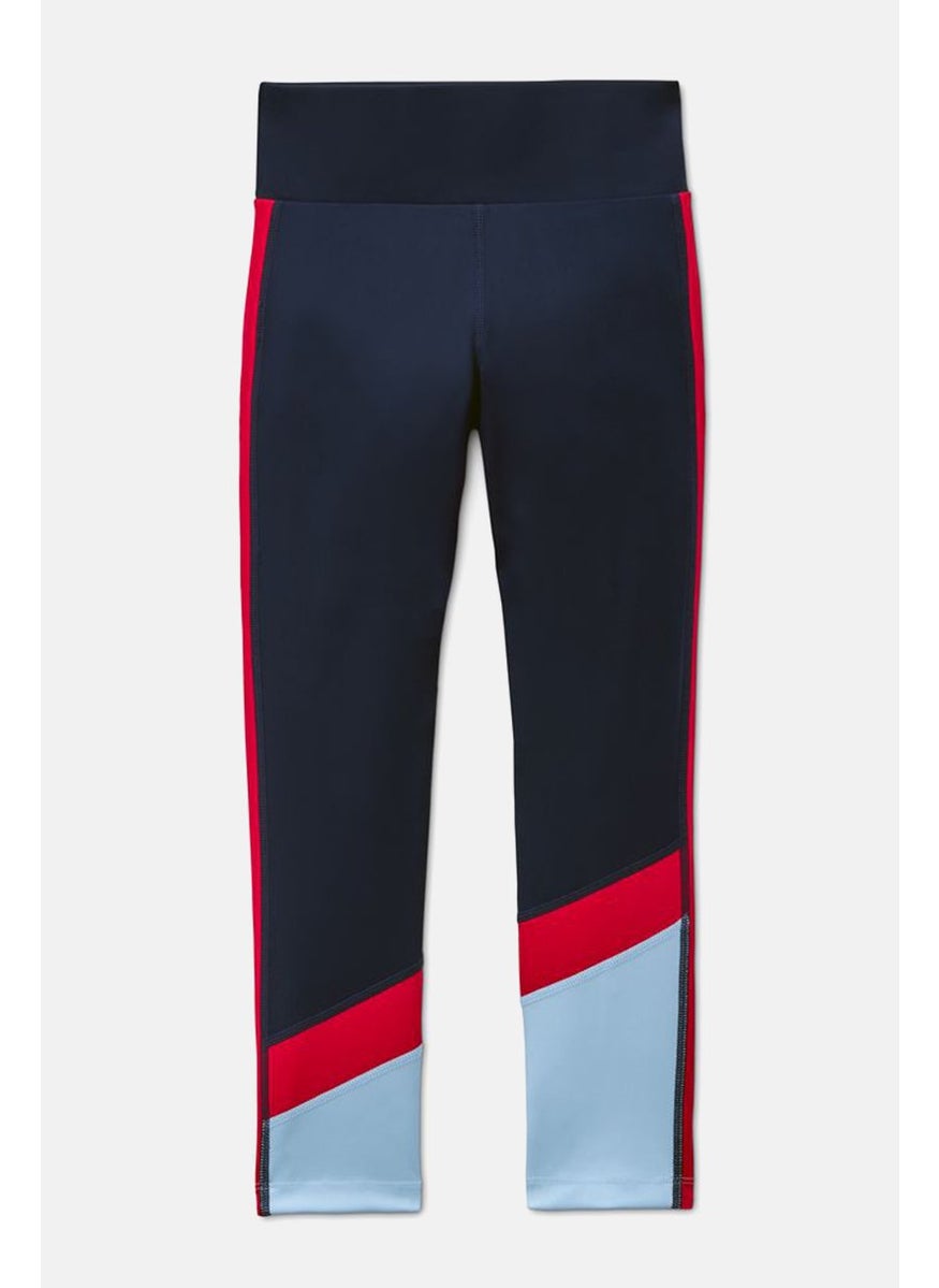 Tchibo Kids Girl Sportswear Fit High Waisted Sports Tights, Navy  - Image 2