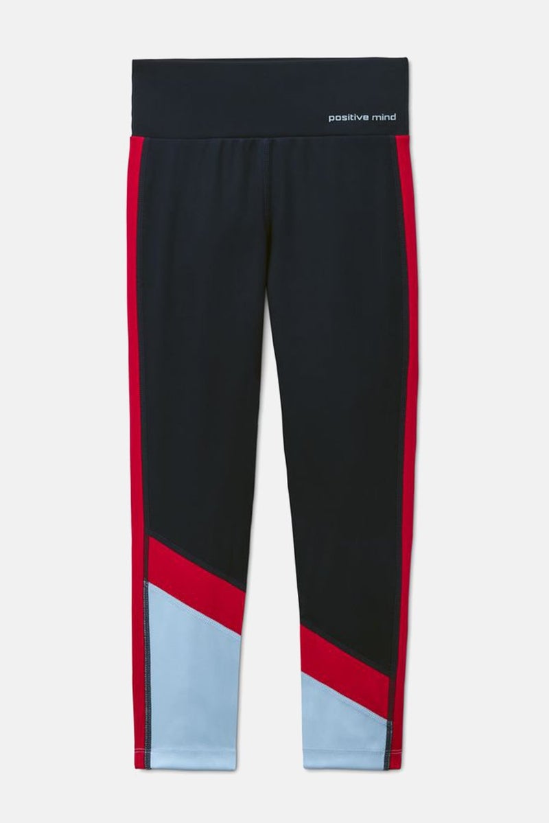 Tchibo ملابس رياضية للبنات، بنطلون رياضي عالي الخصر، لون كحلي - Image 3