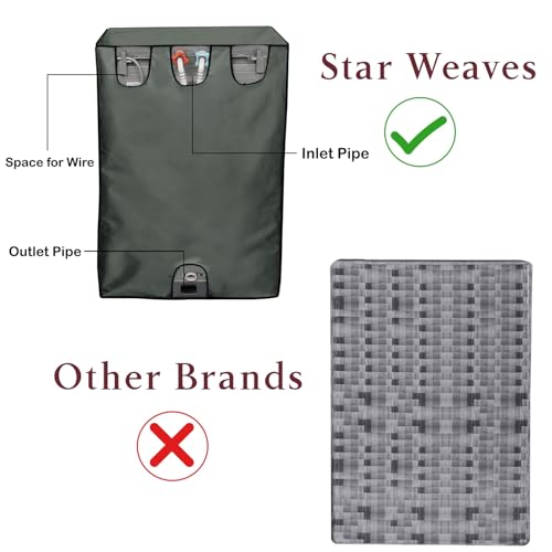 Star Weaves Polyester Washing Machine Cover For Godrej 6.2 Kg Fully-Automatic Top Loading Washing Machine (Wt Eon 620 A Gp Gr, Grey) - Waterproof & Dustproof Cover, Grey - Image 5