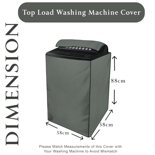 Star Weaves Polyester Washing Machine Cover For Godrej 6.2 Kg Fully-Automatic Top Loading Washing Machine (Wt Eon 620 A Gp Gr, Grey) - Waterproof & Dustproof Cover, Grey - Image 3