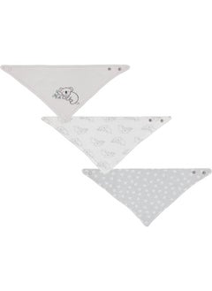 Cudlie Little Beginnings 3Pack Bandana Set For Babies Nursery Bibs For Drooling And Teething Burp Cloth For Infants Koala  - Image 2