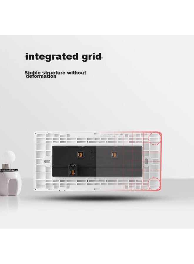 Bull Switch Socket, Multifunctional 118-type Socket Switch, 15-hole And 9-hole Socket Panel G04z356a, White - Image 4
