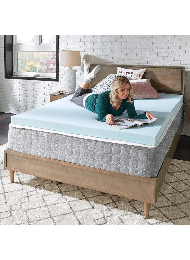 Sealy Sealy Essentials 3" Memory Foam Mattress Topper, Queen, Blue  - Image 5