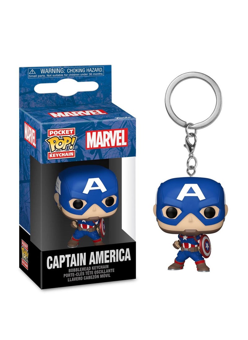 Funko Funko Pocket Pop! Keychain Super Heroes: Marvel - Captain America New Classics (1419)  - Image 2
