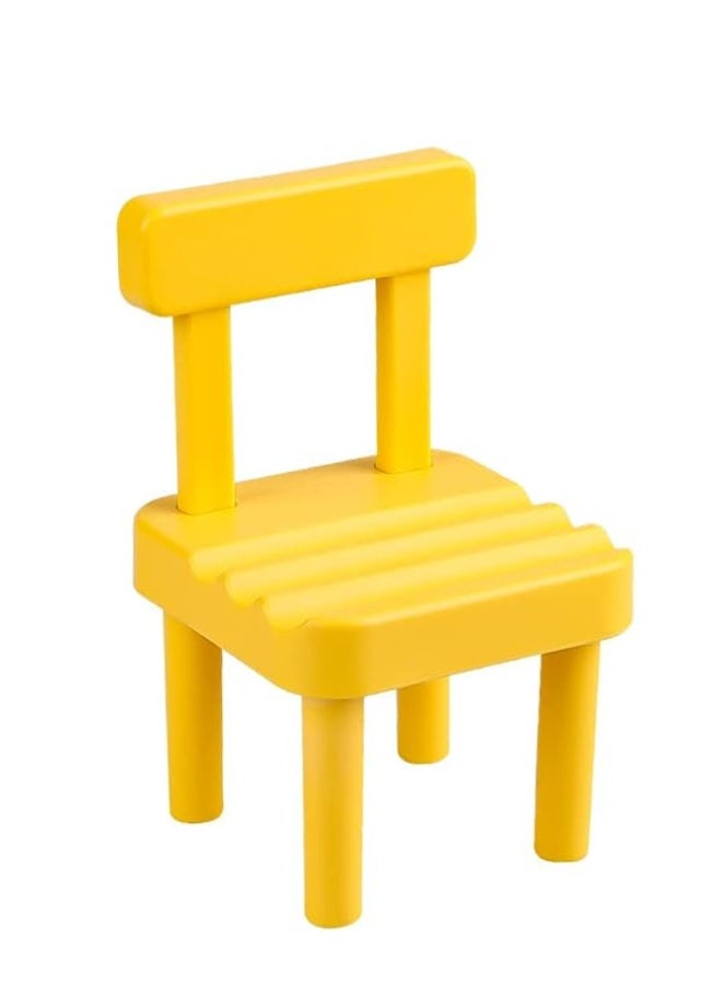 Crazy Boss Mini Chair Cell Phone Stand – Cute Adjustable Desktop Mobile Holder – Aesthetic Yellow Smartphone & Tablet Dock for Office, Desk & Bedside Decor - Image 1