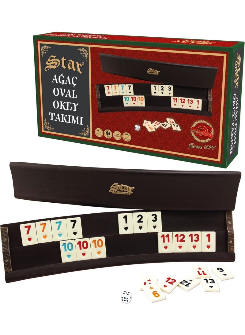 Güneş Avm - Alsepeteavm Tree Oval Okey Set - Image 1