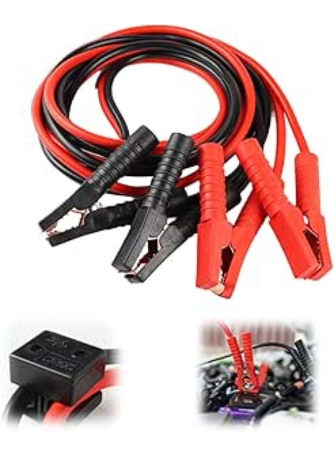Professional 2000AMP Heavy Duty Battery Booster Cables - High Power Jumper Leads with Built-in Current Protector - Emergency Roadside Starter for Petrol, Diesel, and Large Trucks. - Image 1