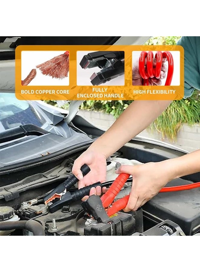 Professional 2000AMP Heavy Duty Battery Booster Cables - High Power Jumper Leads with Built-in Current Protector - Emergency Roadside Starter for Petrol, Diesel, and Large Trucks. - Image 5