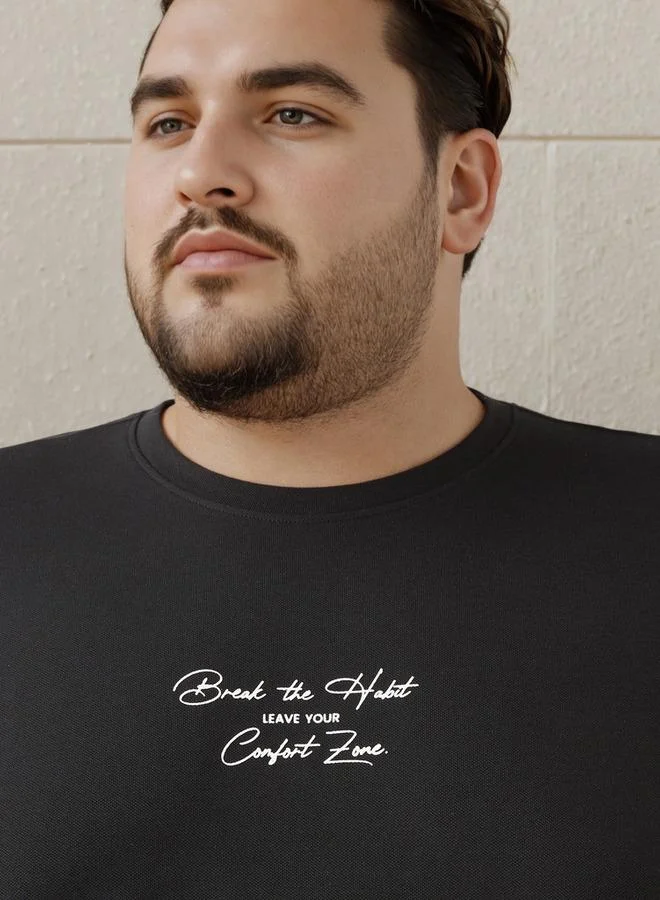 Maxim  Plus Size Printed T-shirt for Men | Best Price UAE