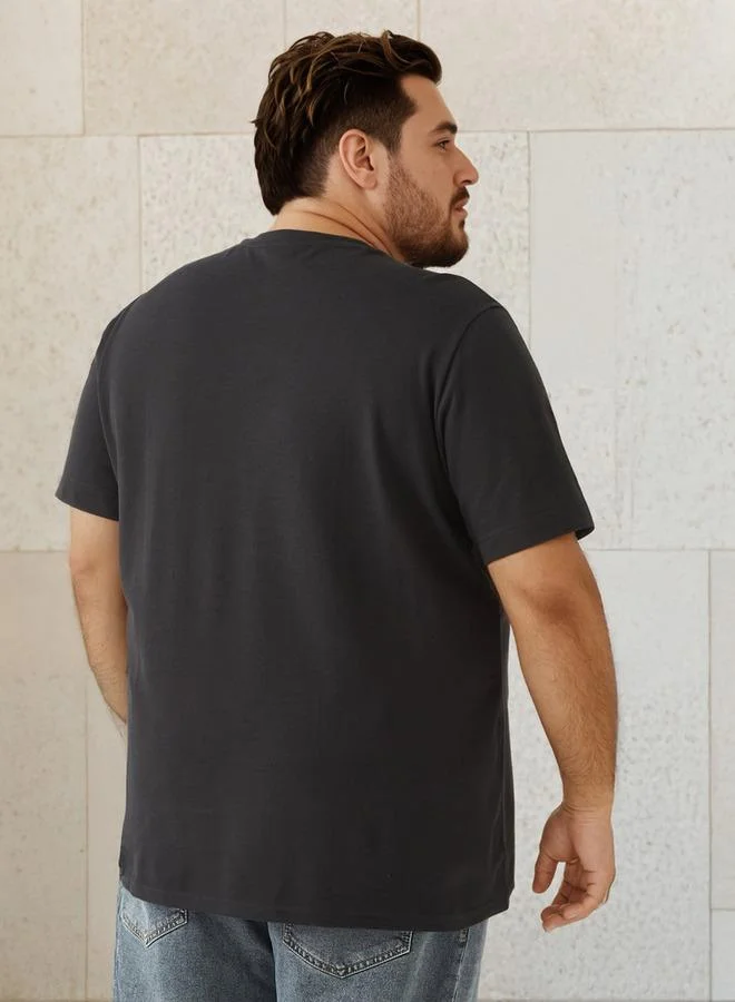 Maxim  Plus Size Printed T-shirt for Men | Best Price UAE