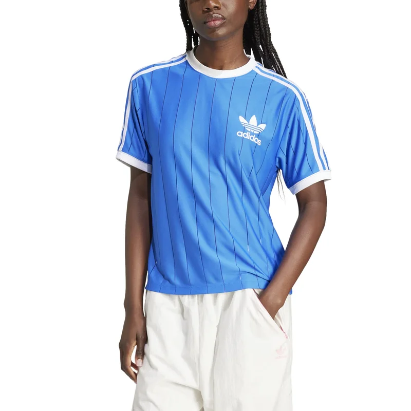 adidas تيشيرت نسائي 3 S PNST TEE أزرق أوريجينالز