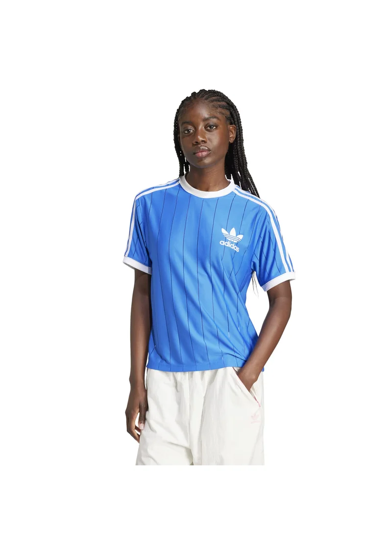 اديداس adidas 3 S PNST TEE Blue Originals Women T-SHIRTS