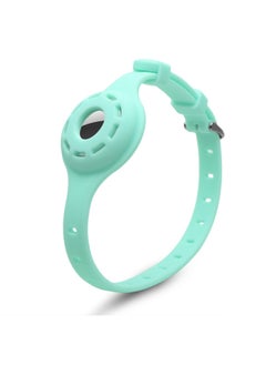 Suitable For Apple Airtag Shell Silicone Dog Collar Adjustable Airtag Collar Pet Anti-lost Device Protective Cover-Color:Luminous Blue-Applicable Model:Large Size: 535*40 * 10mm