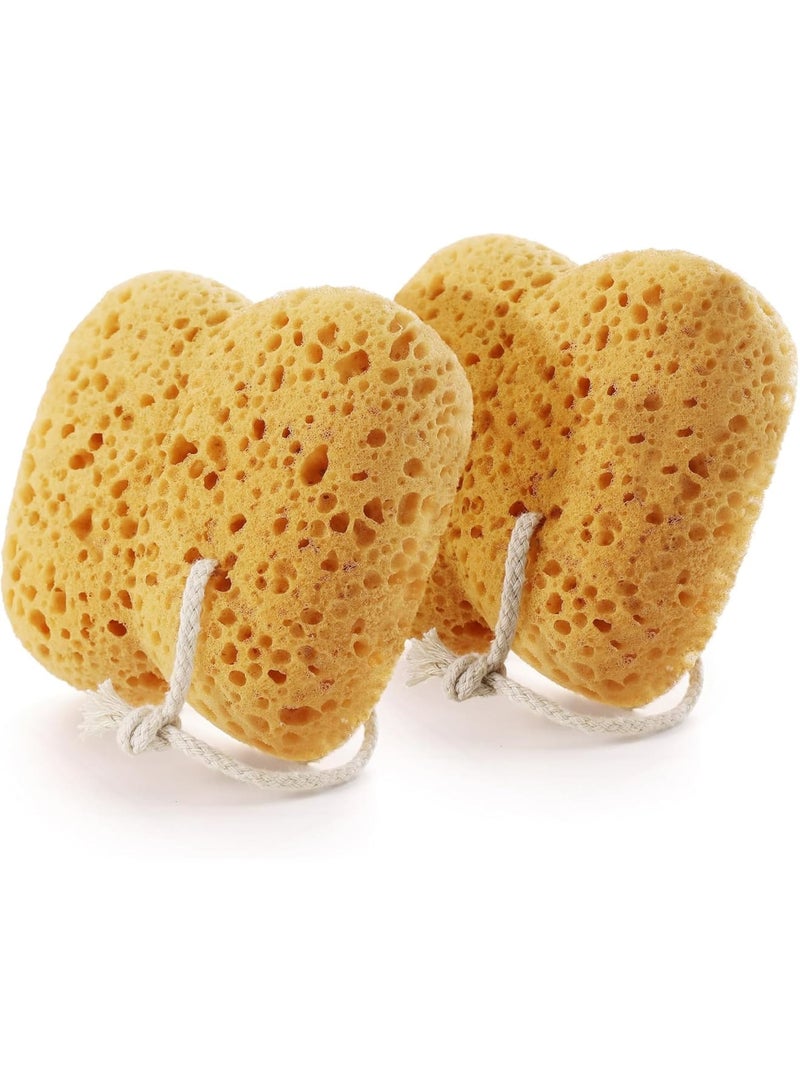 SYOSI Bath Sponge, Exfoliating Shower Sponges for Women and Men, Soft Dense Foam Body Scrubber for Gentle Deep Cleansing, Large 2PCS Set, Suitable for Sensitive Dry Skin - Image 1