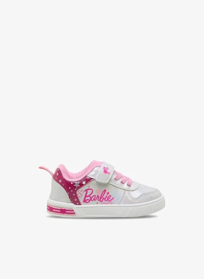 باربي Girls Hook & Loop Sneakers