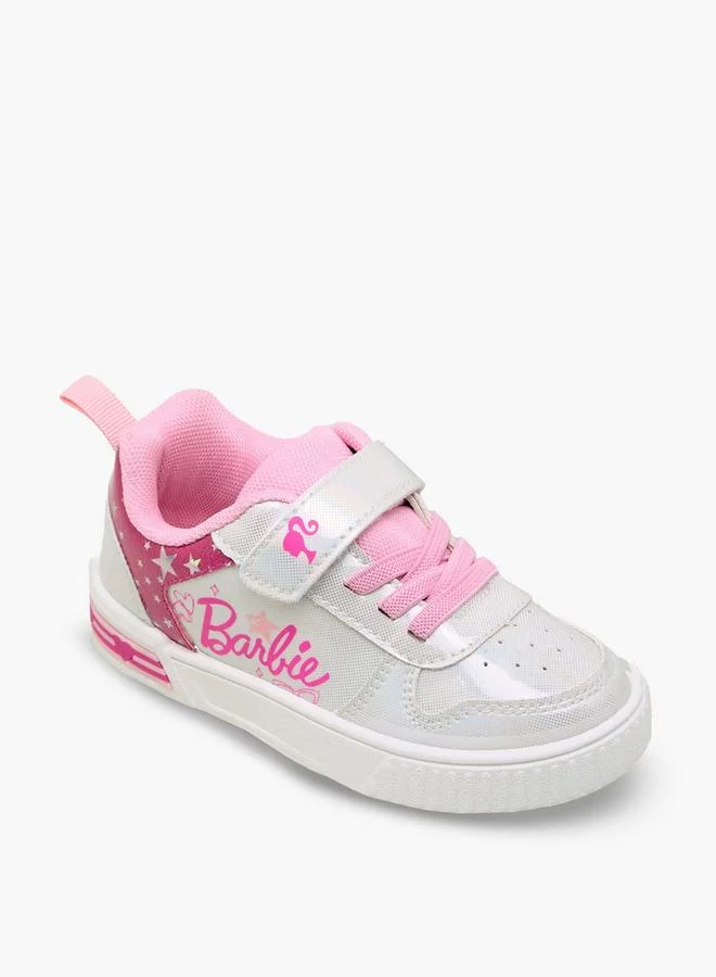 باربي Girls Hook & Loop Sneakers