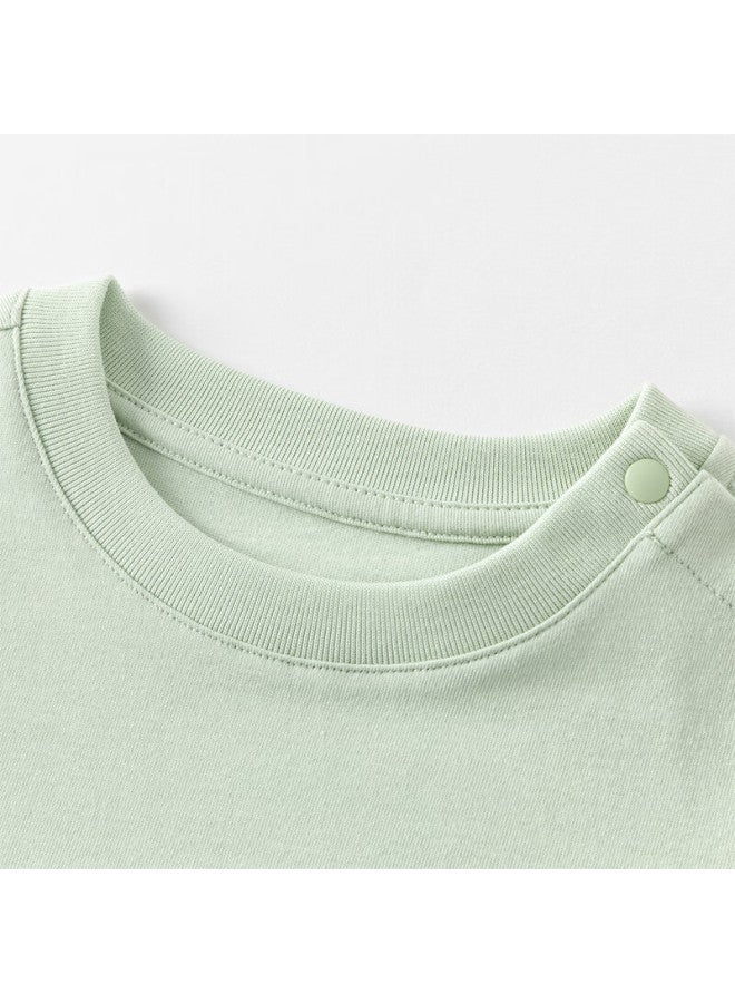 Dave & Bella David Bella Kids Short Sleeve T-shirt Summer Boys Baby Thin Antibacterial Cool Casual Sports Top - Image 1