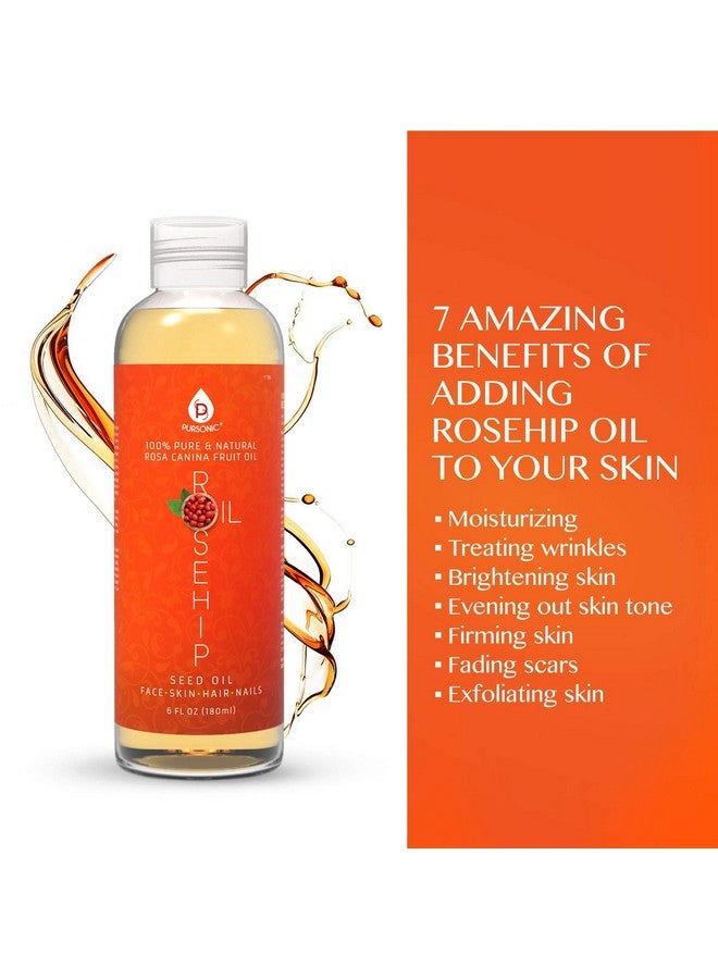 بورسونيك زيت ثمر الورد من بورسونيك للوجه والأظافر والشعر والبشرة، 6 أونصة - Image 4