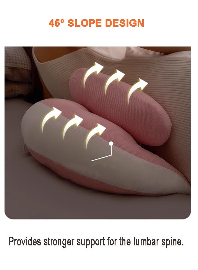 Pregnancy Pillow Pregnancy Sleep Pillow Pregnancy Body Pillow Waist Protector + Auxiliary Pillow Removable And Adjustable Supports The Back, Legs, Abdomen, And Buttocks Of Pregnant Women - Image 3