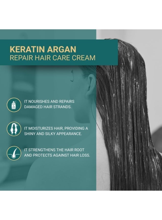 Bioxcin Keratin Argan Restorative Hair Repair Cream for Damaged Hair 250ml - Image 5