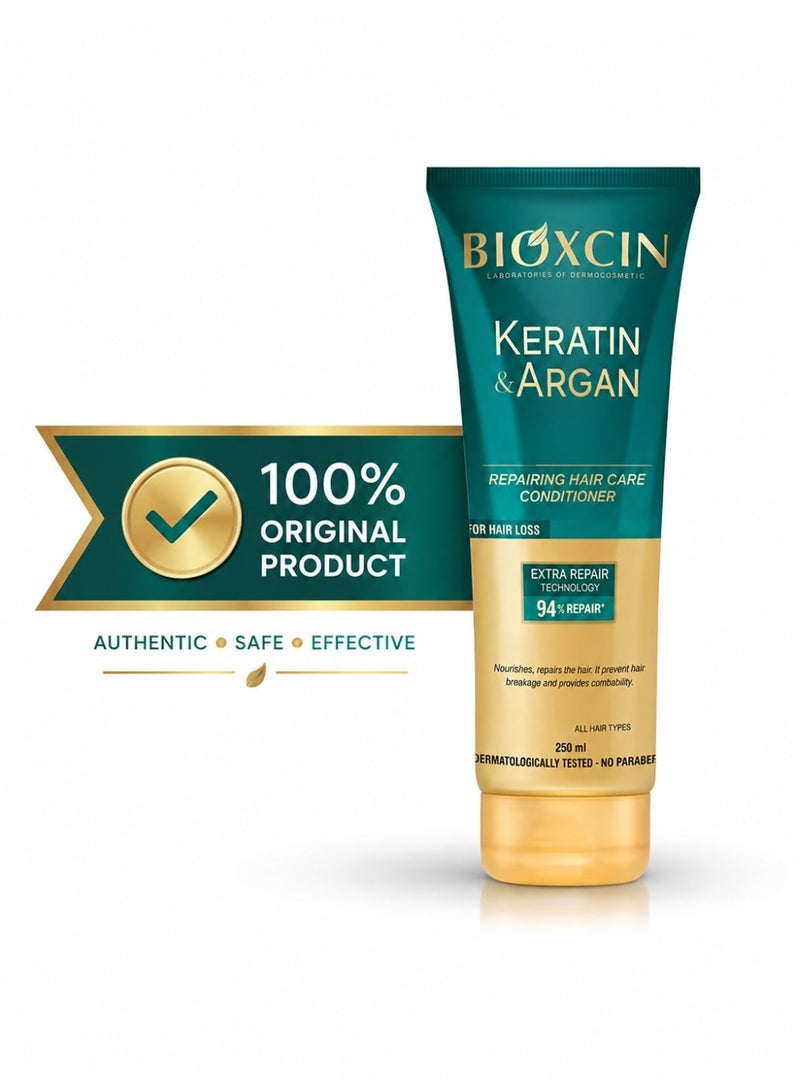 Bioxcin Keratin Argan Restorative Hair Repair Cream for Damaged Hair 250ml - Image 1