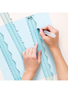 We R Memory Keepers Rulers And Tear Guide Easy To Tear And Deckle Paper Diy Craft Project Zigzag Wave Coarse Deckle Fine Deckle Card Making Scrapbooking Invitations Journaling Decorations  - Image 4