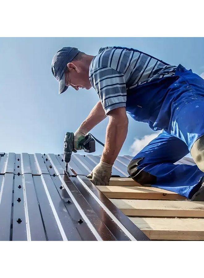 M25 Galvanized Self Tapping Screws 120pcs With Sealing Washers For Metal Roofing - Image 5