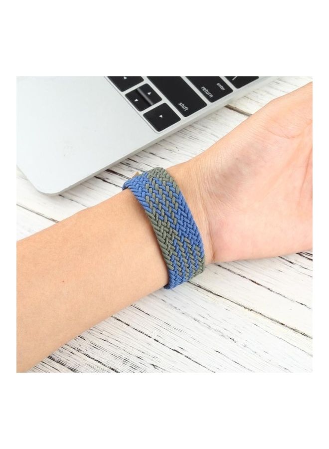 NIBEMINENT Ethnic Replacement Watchband For Apple Watch Series 1/2/3/4/5/6/7/SE 38-40-41mm Blue/Green - Image 4