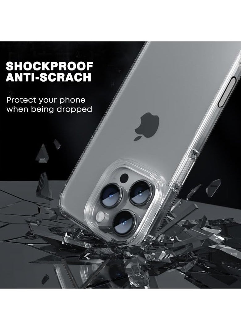 iPhone 16 Pro Clear Case Soft Flexible TPU Shockproof Transparent Back Cover Designed for iPhone 16 Pro