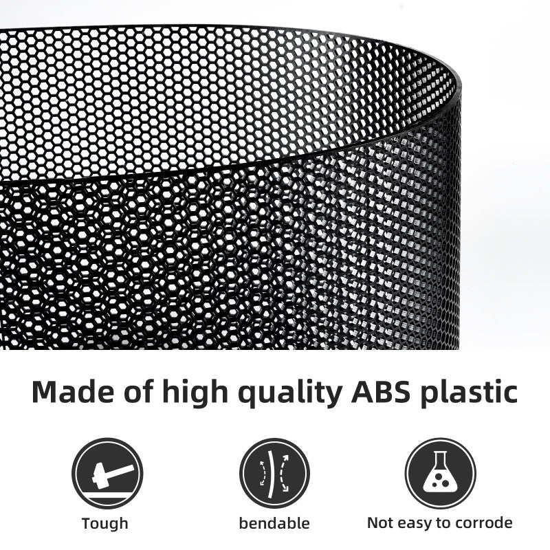 AggAuto 47"x16" ABS Plastic Universal Car Grill Mesh, Automotive Grille Insert Bumper Honeycomb Hole 10x10mm Grids Black - Image 3