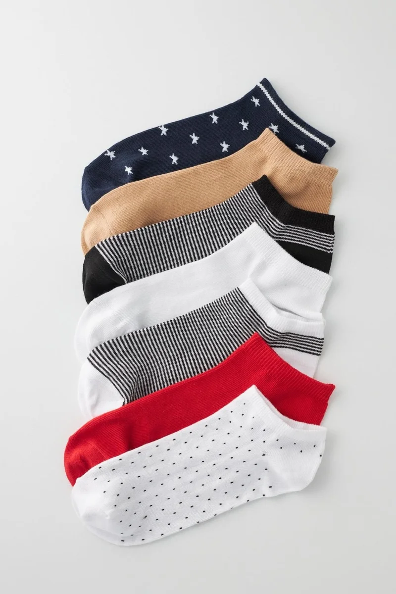 Katia&Bony Women's Surprise Pack of 7 Booties Socks