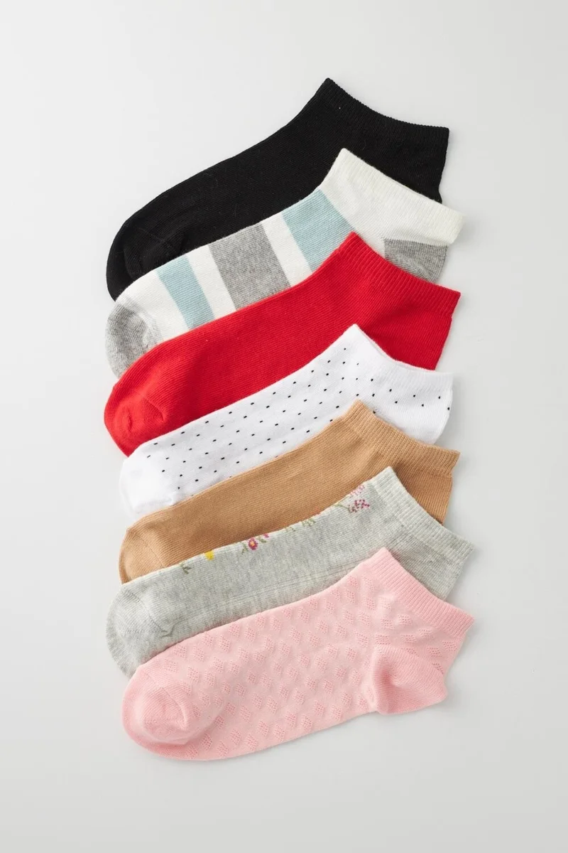Katia&Bony Women's Surprise Pack of 7 Booties Socks