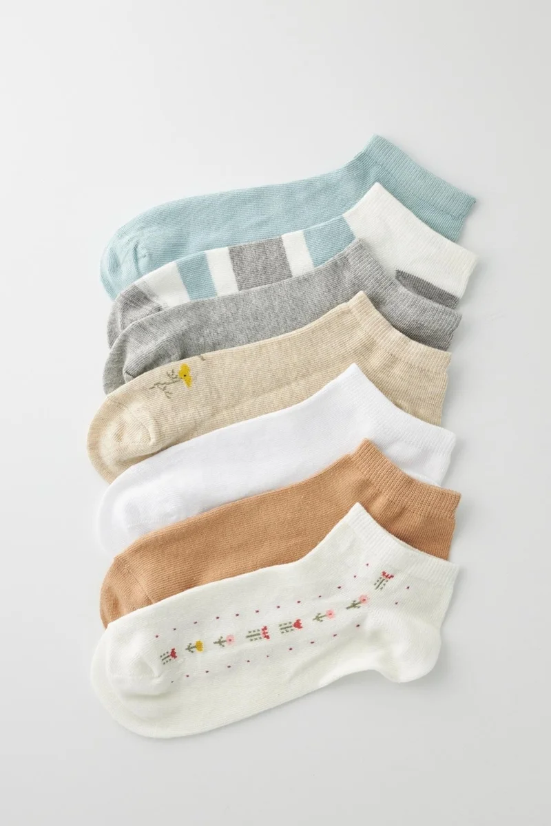 Katia&Bony Women's Surprise Pack of 7 Booties Socks