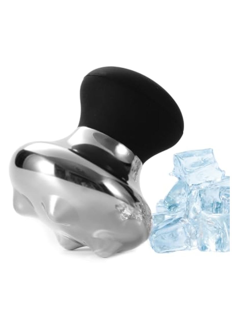 KASTWAVE Ice Globes Facial Tools, Facial Skin Care Tools, Stainless Steel Gua Sha Facial Tool, for Face Eyes Body, Stainless Steel Face Beauty Cryo Sticks, Esthetician Supplies Cooling Spa Globes Cold Roller - Image 1