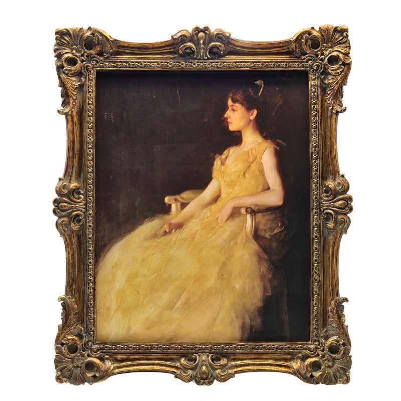 CISOO 8x10 Vintage Picture Frame Antique Ornate Bronze Gold Photo Frame  for Table Top and Wall Display  Decorative Floral Design Retro Home Decor  Photo Gallery Art - Image 1