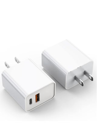 iPhone 16/15 charger block, 2pack 20w dual port pd Fast USB C Adapter Adapter + USB Black Compatible with iPhone 16/15/14/13/11/11/Pro Max/plus - pzsku/Z4595D8438775807905C1Z/45/1746381593/aa3591d0-d2c6-429e-b4e5-cd392b0bc9cd