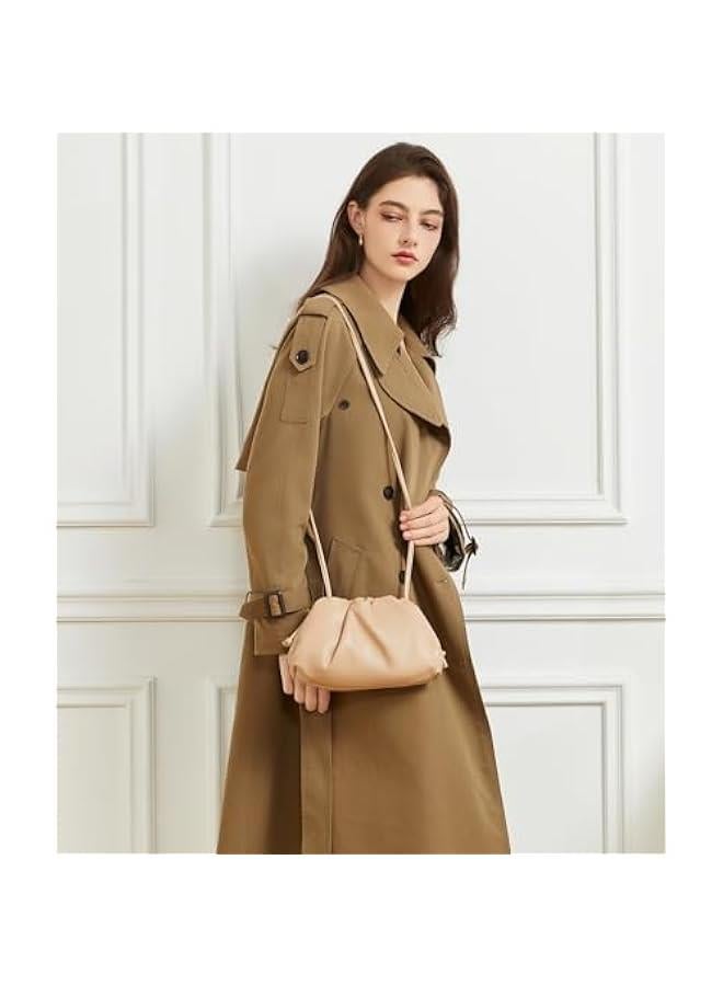 Arabest Dressy Pleated Vegan Leather Clutch Purse Super Soft Cloud Dumpling Clutch Bag for Women PU Evening Purse Handbag - Image 3